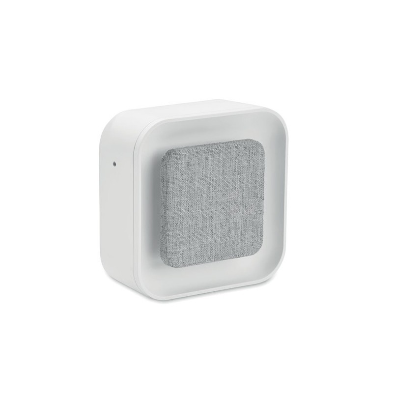 Réveil Éco-responsable en ABS/RPET Recyclé Personnalisé LUCE Matières : ABS Couleurs : blanc personnalisable avec votre logo