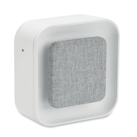 Réveil Éco-responsable en ABS/RPET Recyclé Personnalisé LUCE Matières : ABS Couleurs : blanc personnalisable avec votre logo