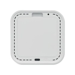 Réveil Éco-responsable en ABS/RPET Recyclé Personnalisé LUCE Matières : ABS Couleurs : blanc marquage laser ultra précis
