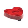 Réflecteur personnalisé élégant en forme de cœur - HAERT Matières : ABS Couleurs : rouge