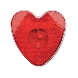Réflecteur personnalisé élégant en forme de cœur - HAERT Matières : ABS Couleurs : rouge cadeau entreprise pas cher