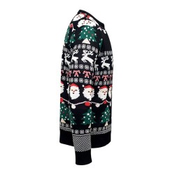 Pull Festif LED de Noël L/XL LARGE SHAMIS Matières : acrylique Couleurs : noir goodies publicitaire événementiel
