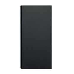 Powerbank  8000 mAh personnalisé POWERFLAT8C Matières : aluminium recyclé  Couleurs : noir impression haute définition