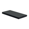 Powerbank  8000 mAh personnalisé POWERFLAT8C Matières : aluminium recyclé  Couleurs : noir cadeau collaborateur premium