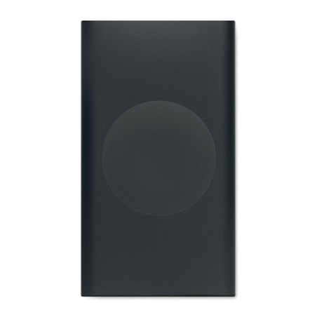 Powerbank Éco-responsable Personnalisé 5000mAh 15W POWERPLUS Matières : aluminium recyclé  Couleurs : noir personnalisable avec 