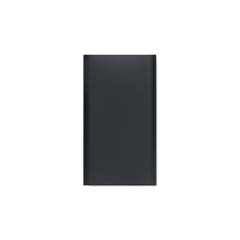 Powerbank Éco-responsable Personnalisé 5000mAh 15W POWERPLUS Matières : aluminium recyclé  Couleurs : noir cadeau entreprise pas