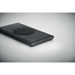 Powerbank Éco-responsable Personnalisé 5000mAh 15W POWERPLUS Matières : aluminium recyclé  Couleurs : noir marquage laser ultra 