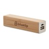 Powerbank Éco-responsable Personnalisé 2600 mAh POWERBAMC Matières : bambou Couleurs : bois impression haute définition