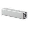Powerbank Éco-responsable 2600 mAh Personnalisé pas cher - POWERALUC Matières : aluminium recyclé  Couleurs : argenté mat