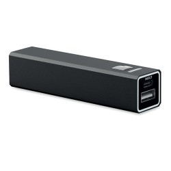 Powerbank Éco-responsable 2600 mAh Personnalisé pas cher - POWERALUC Matières : aluminium recyclé  Couleurs : argenté mat 2