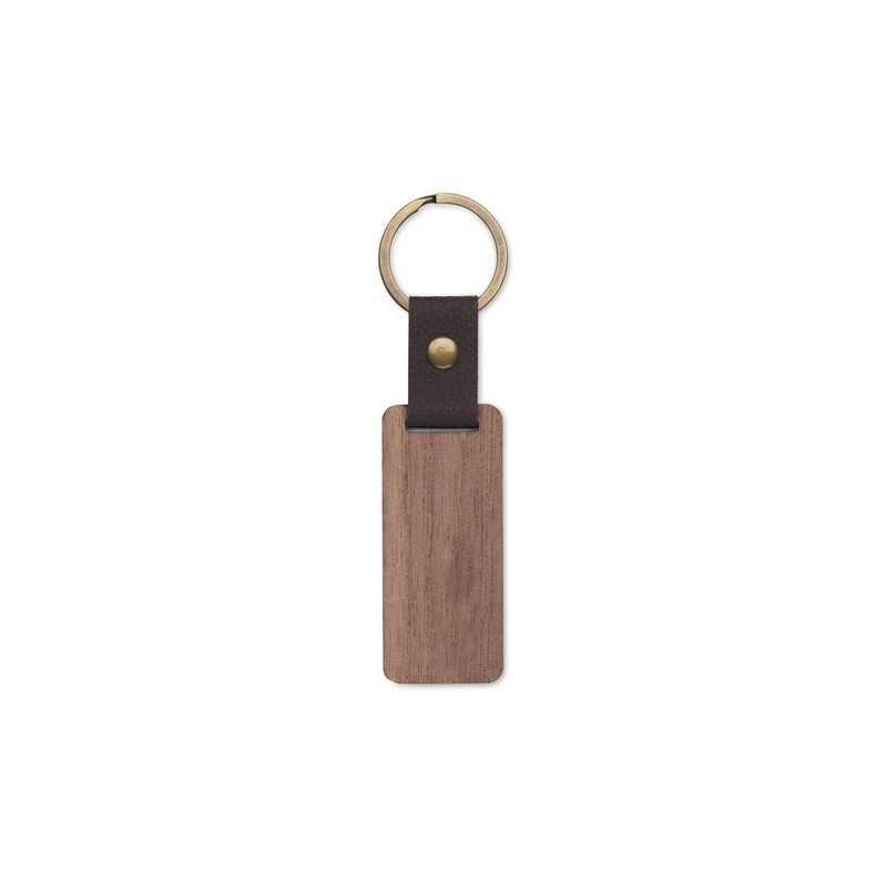 Porte-clés s en noyer et PU personnalisés - NAWKEY Matières : bois Couleurs : bois