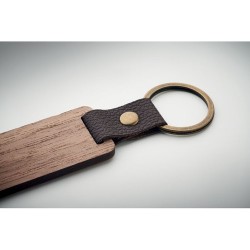 Porte-clés s en noyer et PU personnalisés - NAWKEY Matières : bois Couleurs : bois marquage laser ultra précis