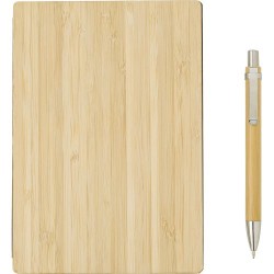 Carnet A5 Éco-responsable en Bambou Personnalisé - Jo, Idéal Cadeau pas cher Matières : bambou Couleurs : brun