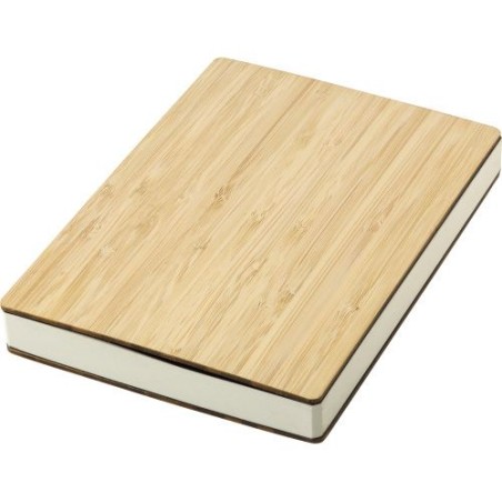 Carnet A5 Éco-responsable en Bambou Personnalisé - Jo, Idéal Cadeau pas cher Matières : bambou Couleurs : brun impression haute 