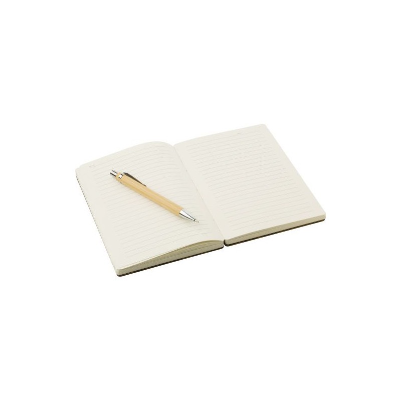 Carnet A5 Éco-responsable en Bambou Personnalisé - Jo, Idéal Cadeau pas cher Matières : bambou Couleurs : brun livraison express