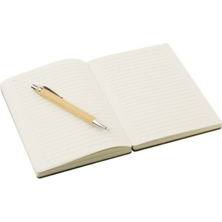 Carnet A5 Éco-responsable en Bambou Personnalisé - Jo, Idéal Cadeau pas cher Matières : bambou Couleurs : brun livraison express
