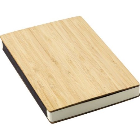 Carnet A5 Éco-responsable en Bambou Personnalisé - Jo, Idéal Cadeau pas cher Matières : bambou Couleurs : brun objet promotionne
