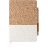 Carnet A5 Éco-responsable avec Couverture en Liège - Kenzo Matières : liège Couleurs : brun personnalisable avec votre logo