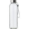Bouteille en verre personnalisée de 500 ml avec housse Nika Matières : néoprène Couleurs : gris cadeau entreprise pas cher