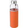 Bouteille en verre personnalisée de 500 ml avec housse Nika Matières : néoprène Couleurs : noir accessoire événementiel unique