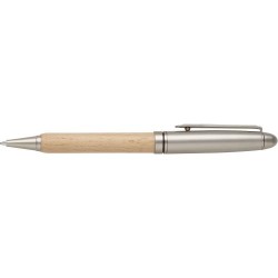 Stylo bille  en bois de hêtre personnalisé Tobias - Chic et durable Matières : bois Couleurs : brun 2