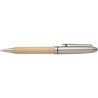 Stylo bille  en bois de hêtre personnalisé Tobias - Chic et durable Matières : bois Couleurs : brun personnalisable avec votre l