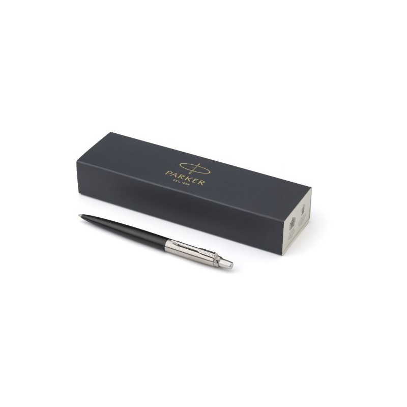 Stylo bille personnalisé de luxe Parker Jotter Core Matières : métal Couleurs : bleu royal objet promo petit budget