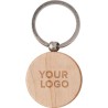 Porte-clés en bois personnalisé May Matières : bois Couleurs : brun cadeau entreprise pas cher