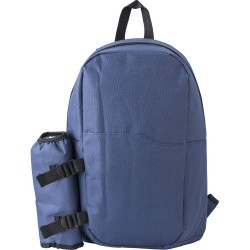 Sac à dos isotherme en polyester personnalisé et  Clinton Matières : polyester Couleurs : noir impression haute définition