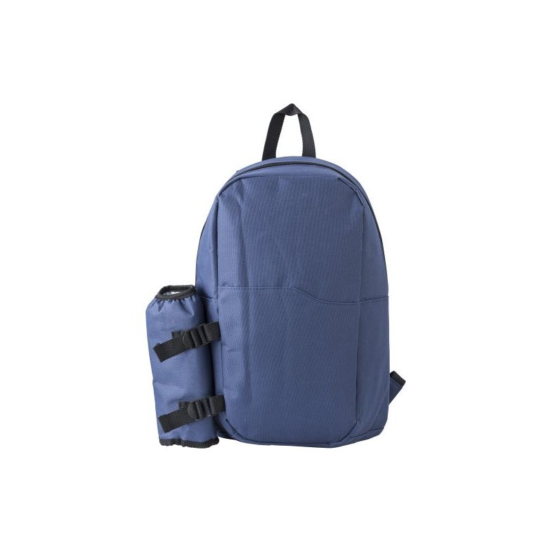 Sac à dos isotherme en polyester personnalisé et  Clinton Matières : polyester Couleurs : bleu personnalisable avec votre logo