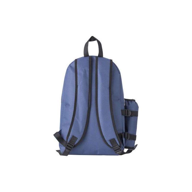Sac à dos isotherme en polyester personnalisé et  Clinton Matières : polyester Couleurs : bleu goodies publicitaire événementiel