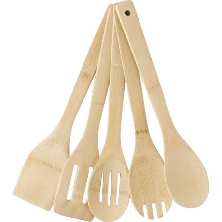 Spatules personnalisées en bambou s - Benny Matières : bambou Couleurs : brun