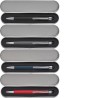 Stylo bille personnalisé multifonction en aluminium Thea Matières : aluminium Couleurs : rouge impression haute définition