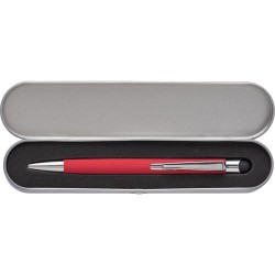 Stylo bille personnalisé multifonction en aluminium Thea Matières : aluminium Couleurs : rouge objet promo petit budget