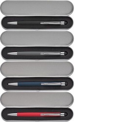 Stylo bille personnalisé multifonction en aluminium Thea Matières : aluminium Couleurs : gris marquage laser ultra précis
