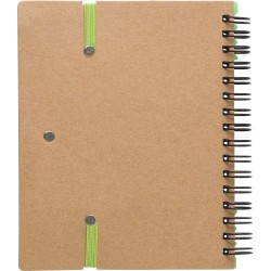 Carnet à spirale  en papier recyclé - Angela
