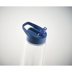Bouteille  en RPET de 650ml - ALABAMA Matières : PET recyclé Couleurs : bleu royal marquage laser ultra précis
