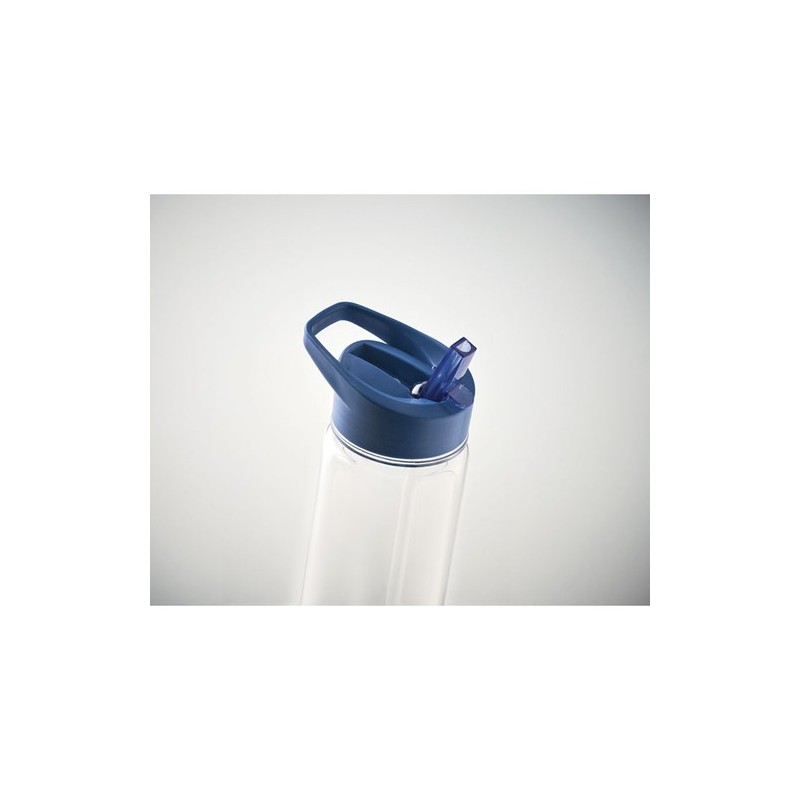 Bouteille  en RPET de 650ml - ALABAMA Matières : PET recyclé Couleurs : bleu royal marquage laser ultra précis