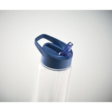 Bouteille  en RPET de 650ml - ALABAMA Matières : PET recyclé Couleurs : bleu royal marquage laser ultra précis
