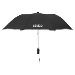 Parapluie pliable personnalisé 53 cm - NEON Matières : métal Couleurs : noir cadeau entreprise pas cher