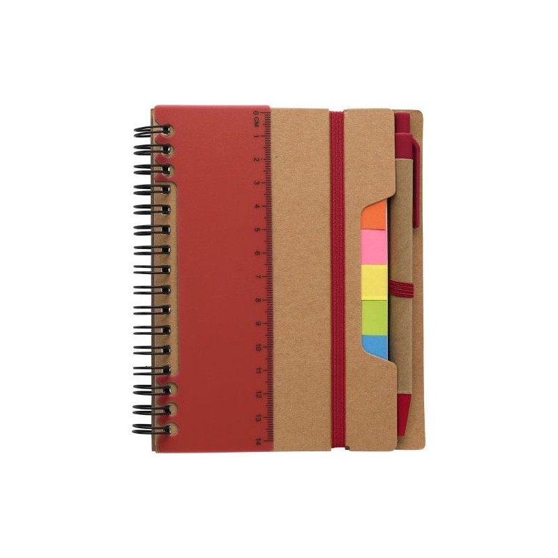 Carnet à spirale  en papier recyclé - Angela Matières : papier Couleurs : bleu cadeau entreprise pas cher