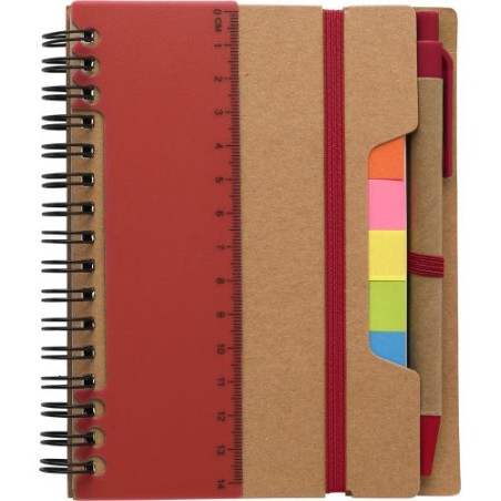 Carnet à spirale  en papier recyclé - Angela Matières : papier Couleurs : bleu cadeau entreprise pas cher