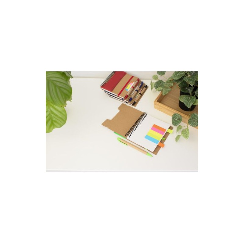 Carnet à spirale  en papier recyclé - Angela Matières : papier Couleurs : bleu accessoire événementiel unique