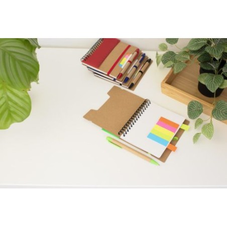 Carnet à spirale  en papier recyclé - Angela Matières : papier Couleurs : bleu accessoire événementiel unique
