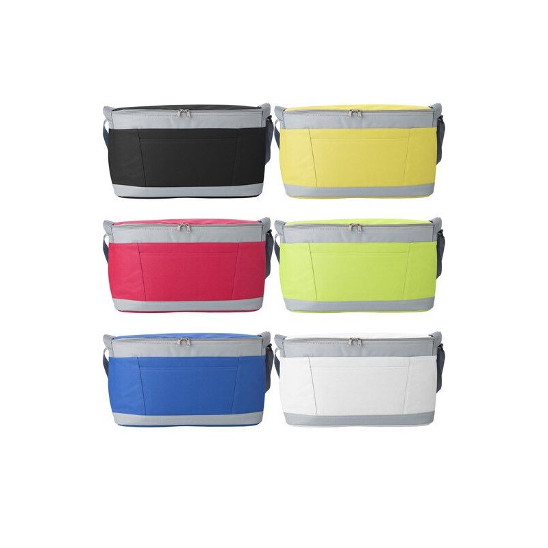Sac isotherme personnalisé en polyester - Grace Matières : polyester Couleurs : jaune cadeau collaborateur premium