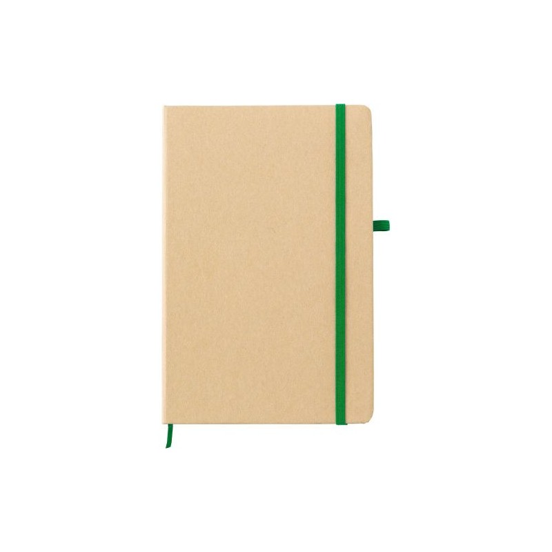 Carnet A5 Personnalisable Éco-responsable en Papier de Roche - Cora Matières : papier Couleurs : vert personnalisable avec votre