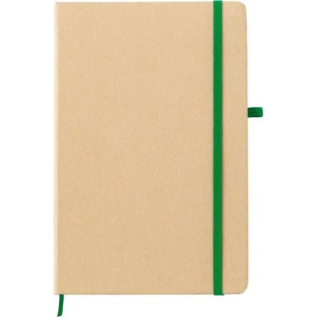 Carnet A5 Personnalisable Éco-responsable en Papier de Roche - Cora Matières : papier Couleurs : vert personnalisable avec votre