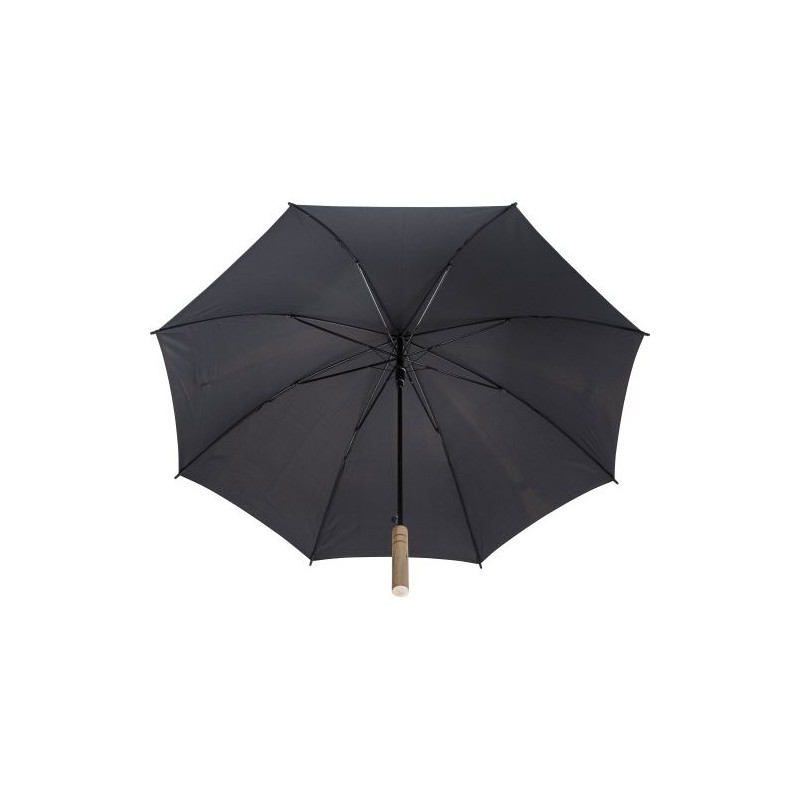 Parapluie personnalisé en polyester 190T - Frida Matières : pongée Couleurs : bleu marine marquage laser ultra précis