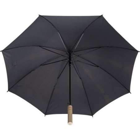 Parapluie personnalisé en polyester 190T - Frida Matières : pongée Couleurs : bleu marine marquage laser ultra précis