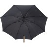Parapluie personnalisé en polyester 190T - Frida Matières : pongée Couleurs : noir cadeau collaborateur premium